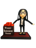Personalized Retirement Keepsake Gift for Her — Custom Figurine